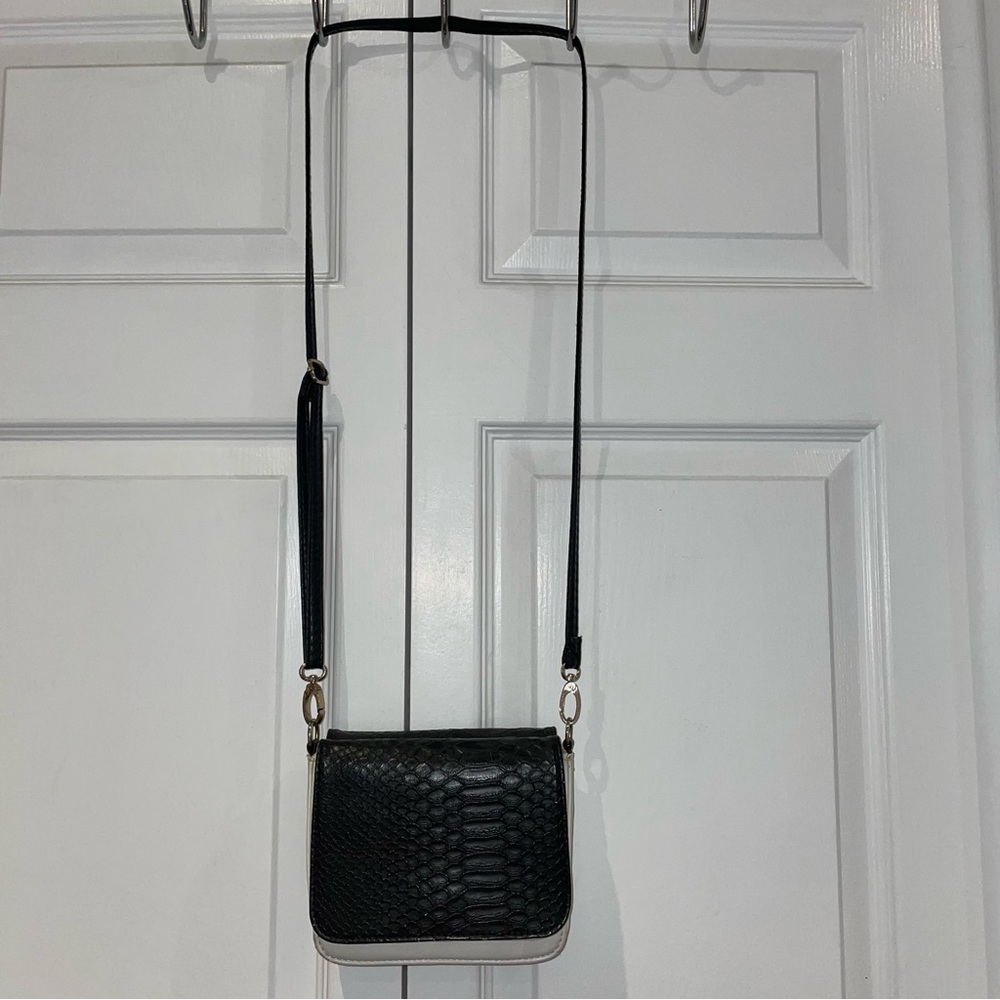 Dynamite Black and White Crossbody Bag